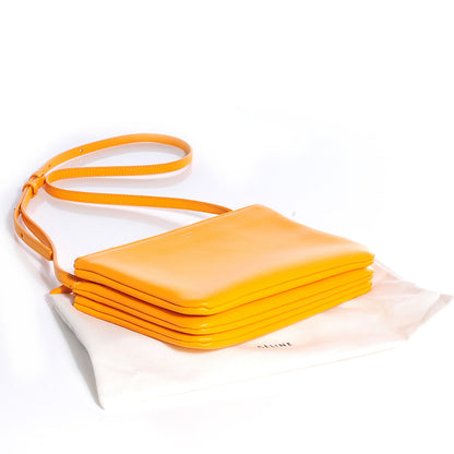 Celine Lambskin Small Trio Crossbody Bag Sunflower 4 of 10