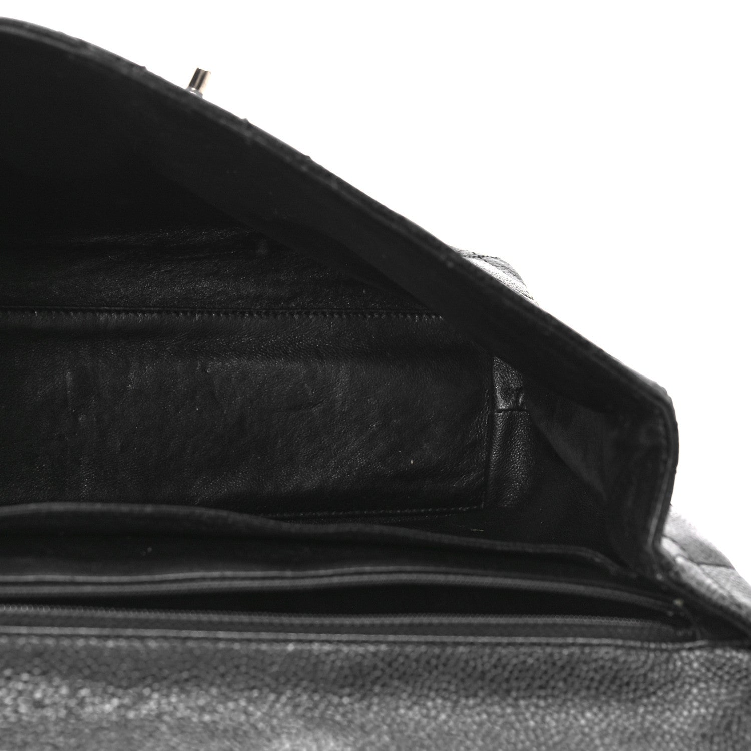 Chanel Caviar Quilted Jumbo Kelly Flap Black 5 of 13
