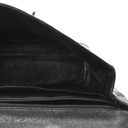 Chanel Caviar Quilted Jumbo Kelly Flap Black 5 of 13