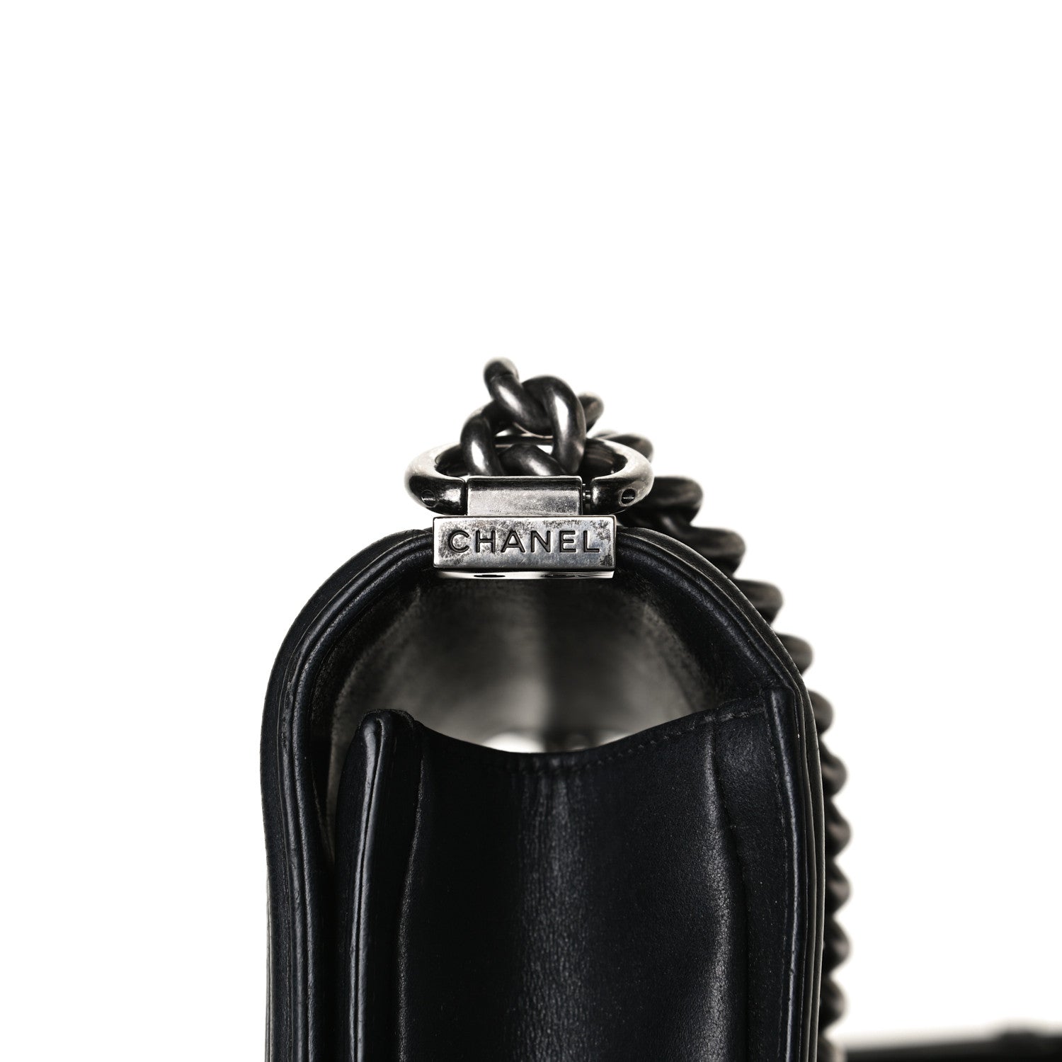 Chanel Calfskin Quilted New Medium Boy Flap Black 16 of 17