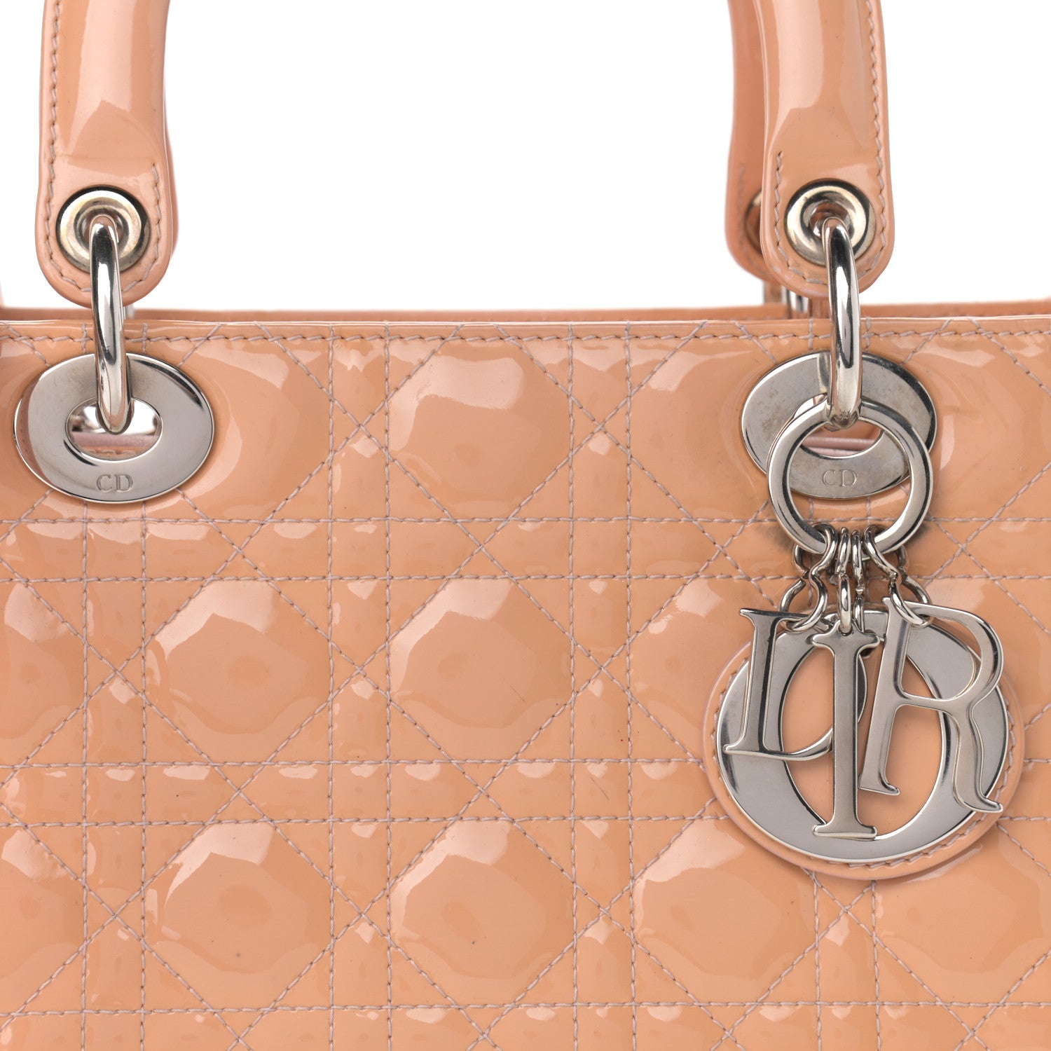 Christian Dior Patent Cannage Medium Lady Dior Pale Pink 8 of 14