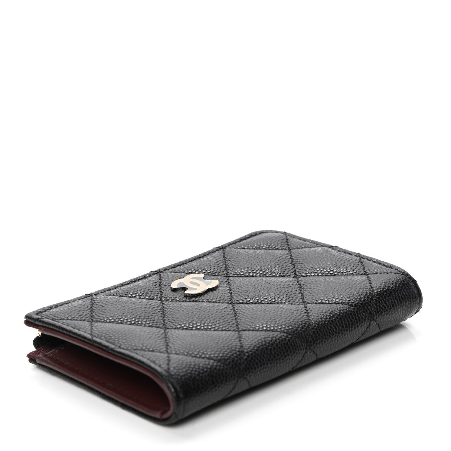 Chanel Caviar Quilted Zipped Key Holder Case Black 3 of 4