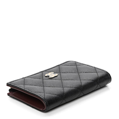 Chanel Caviar Quilted Zipped Key Holder Case Black 3 of 4