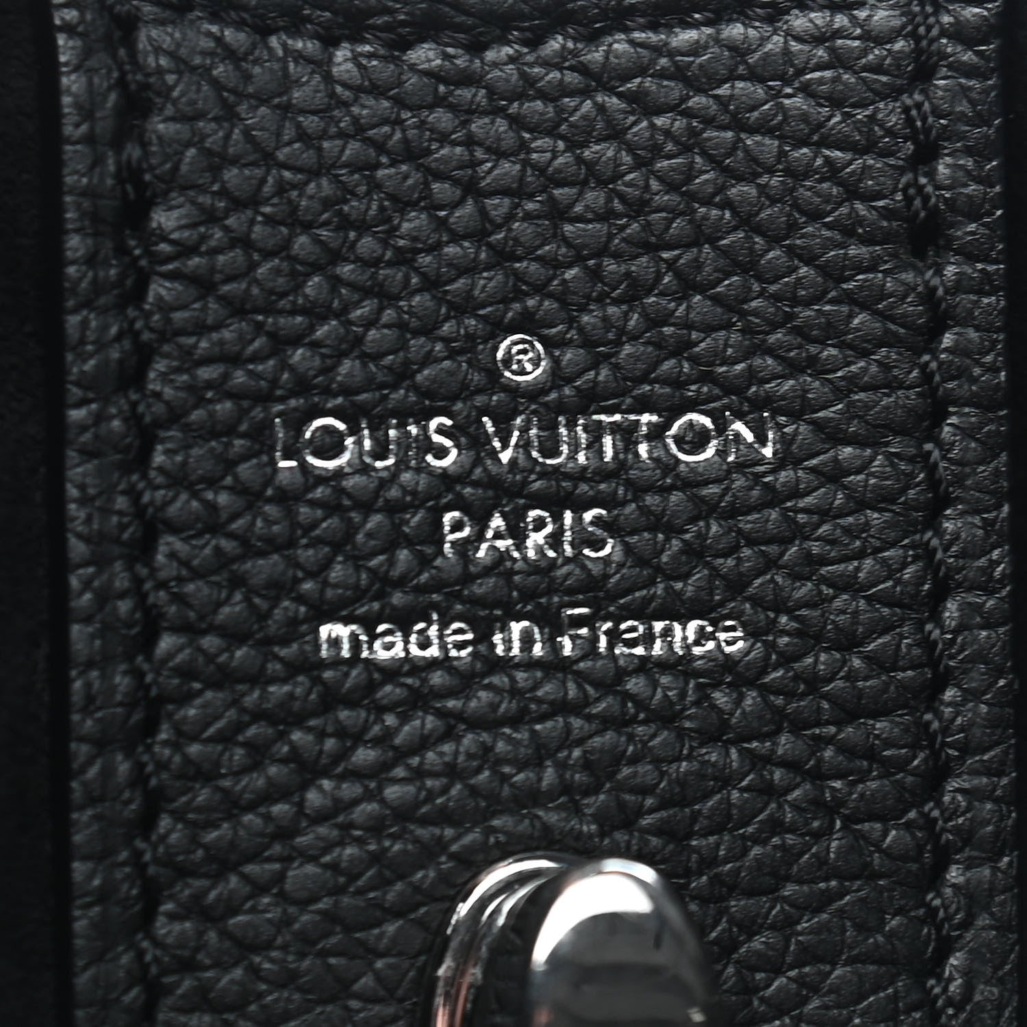 Louis Vuitton Calfskin Lockme Hobo Black 7 of 9