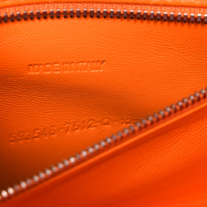 Balenciaga Shiny Calfskin Crocodile Embossed Small Hourglass Top Handle Bag Pop Orange 7 of 10
