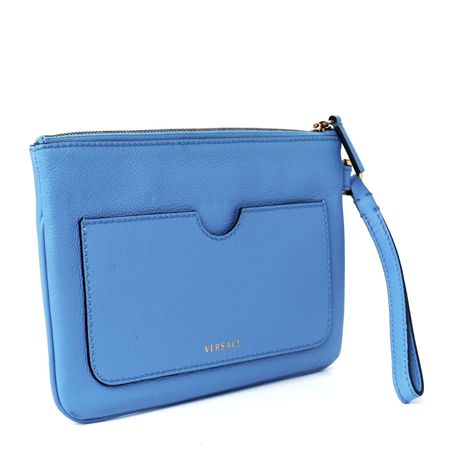 Grained Calfskin La Medusa Pouch Blue