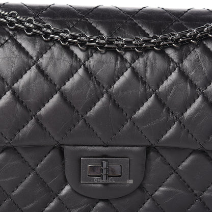 Chanel Aged Calfskin Quilted 2.55 Reissue 225 Flap So Black 8 of 12