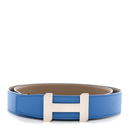 Hermes Epsom H Belt 105 42 Bleu Frida Etoupe 1 of 6