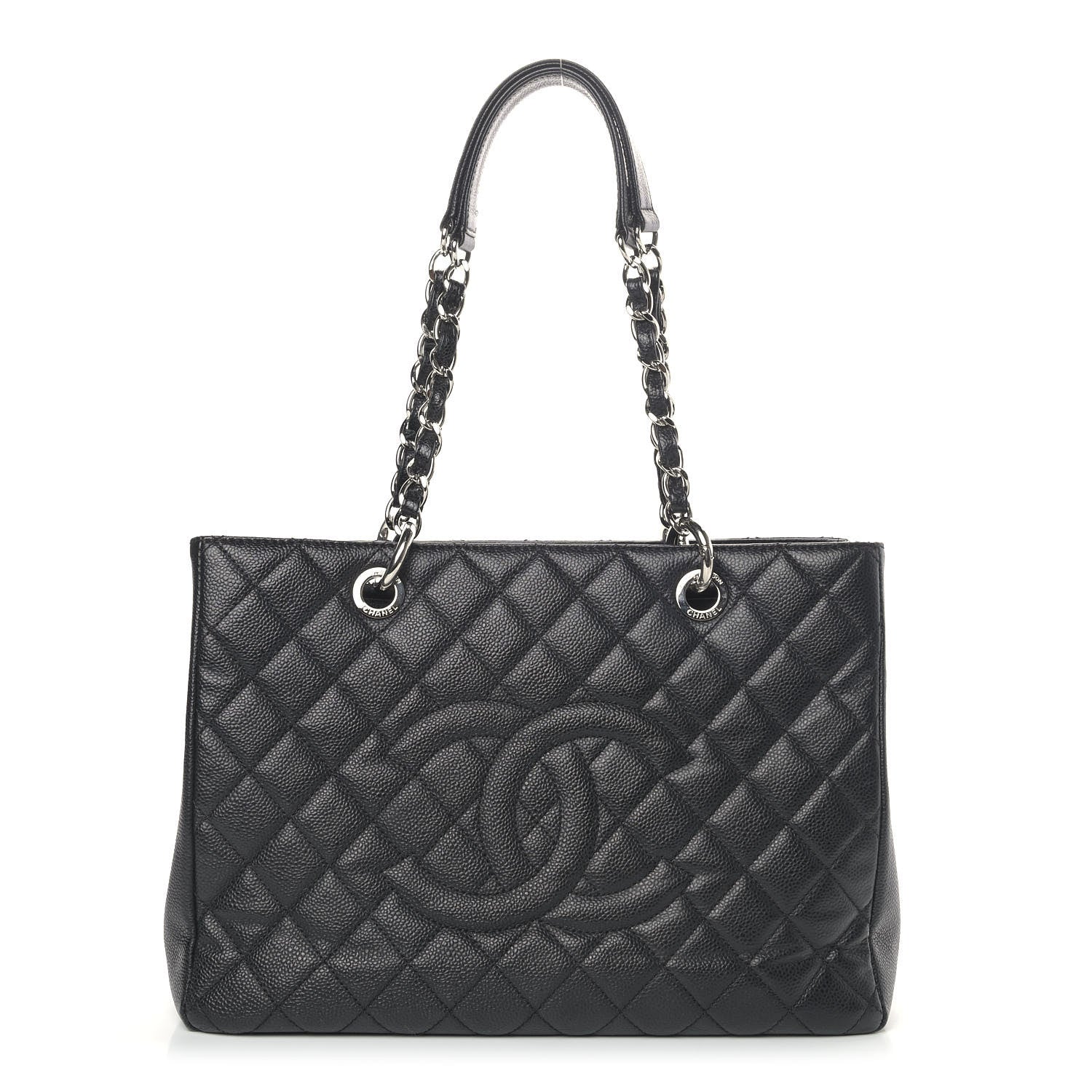 Chanel Caviar Quilted Grand Shopping Tote GST Black 1 of 11