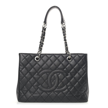 Chanel Caviar Quilted Grand Shopping Tote GST Black 1 of 11