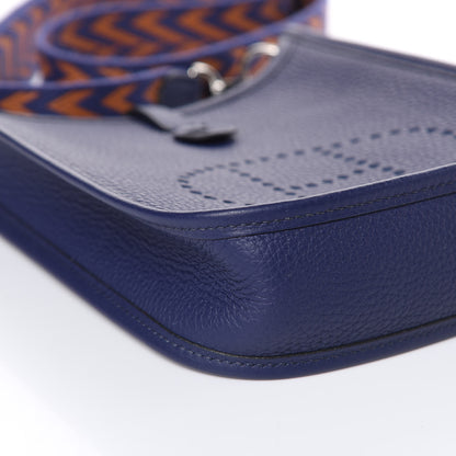 Hermes Taurillon Clemence Amazone Evelyne TPM Bleu Encre 9 of 12