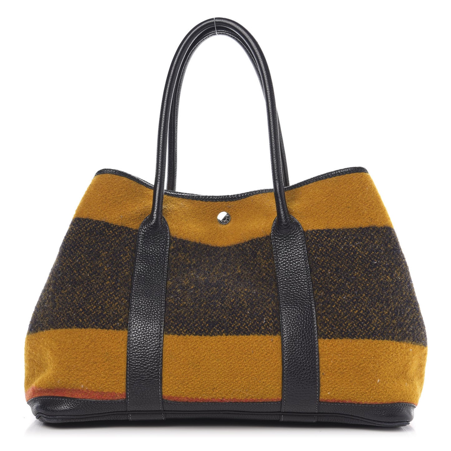 Wool Rocabar Garden Party Tote 36 MM Orange Black