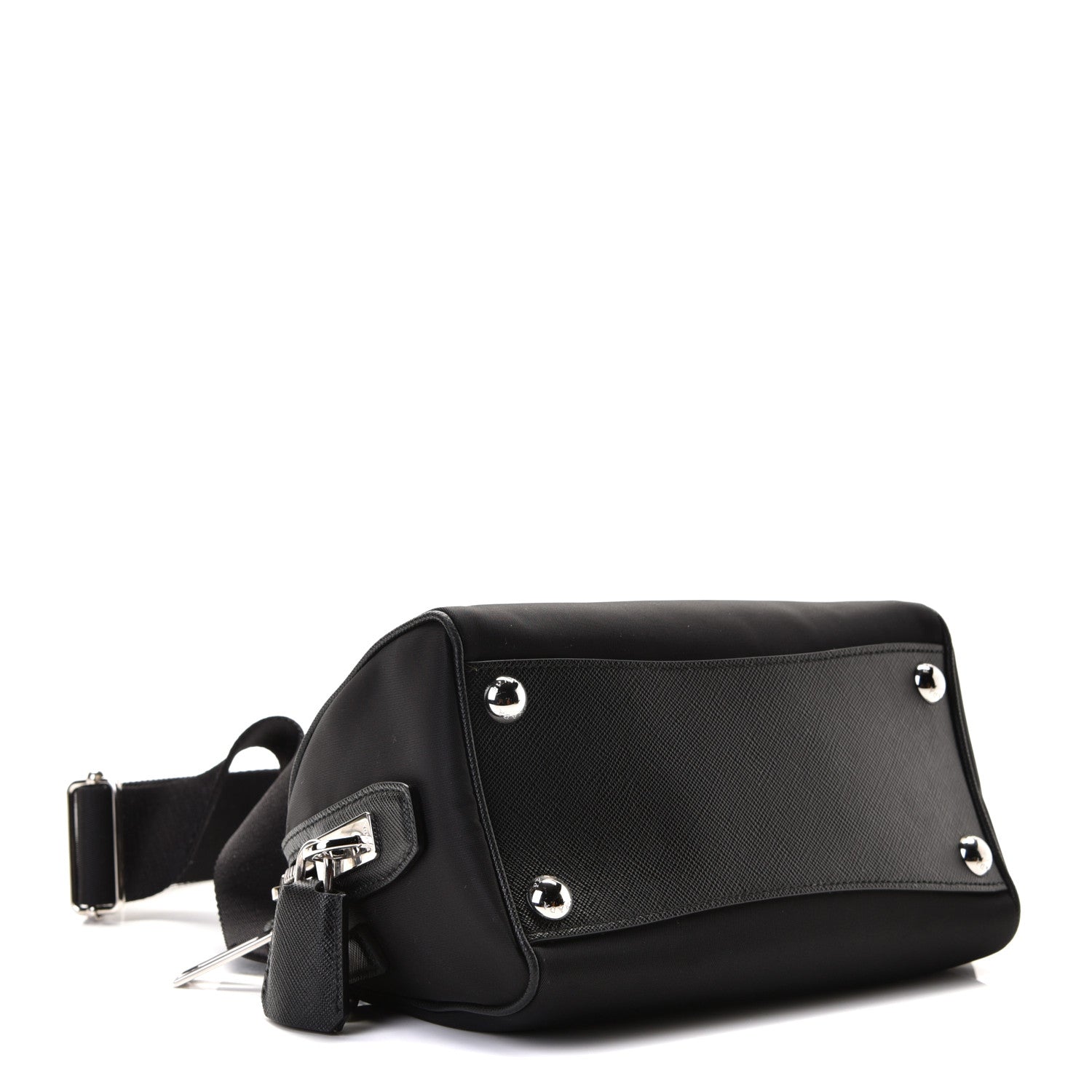 Prada Nylon Saffiano Re-Edition 2005 Top Handle Crossbody Bag Black 4 of 8