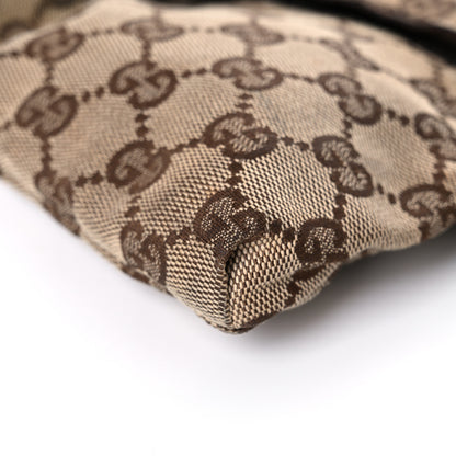 Gucci GG Monogram Web Double Pocket Belt Bag Dark Brown 13 of 29