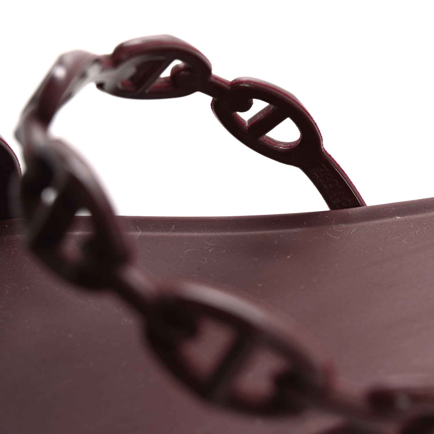 Hermes TPU Rivage Sandals 40 Bordeaux 9 of 9