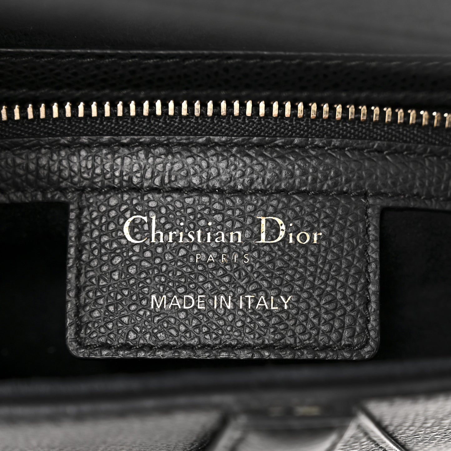 Grained Calfskin Saddle Bag Black