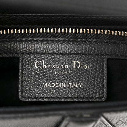 Christian Dior Grained Calfskin Saddle Bag Black 6 of 10