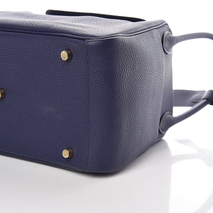 Hermes Taurillon Clemence Lindy 30 Bleu Encre 9 of 14