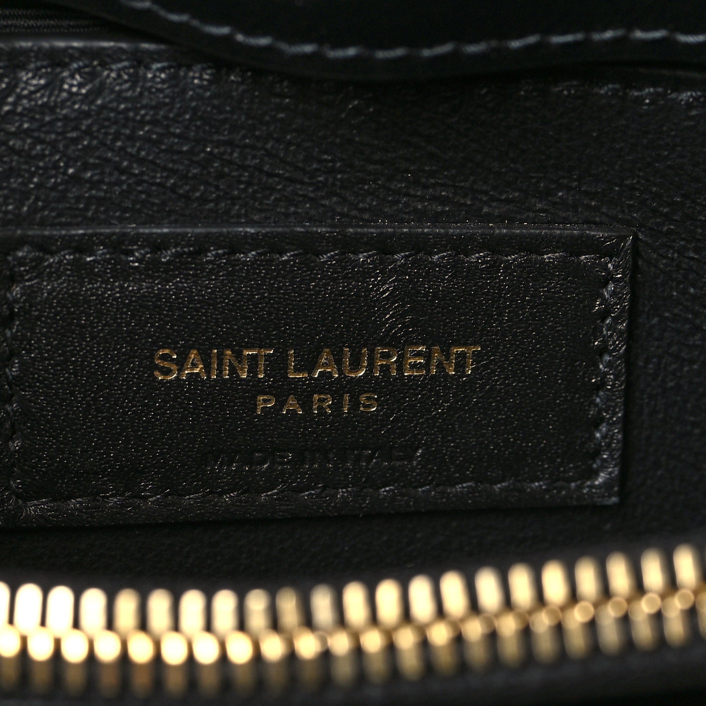 Calfskin Y Quilted Monogram Small Loulou Chain Satchel Black