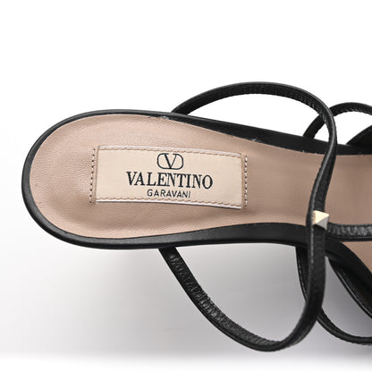 Valentino Garavani Calfskin Rockstud 60mm Wispy Mules 35 Black 7 of 9