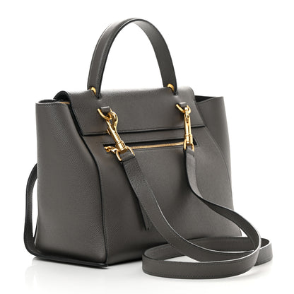 Celine Baby Grained Calfskin Micro Belt Bag Grey 3 of 18