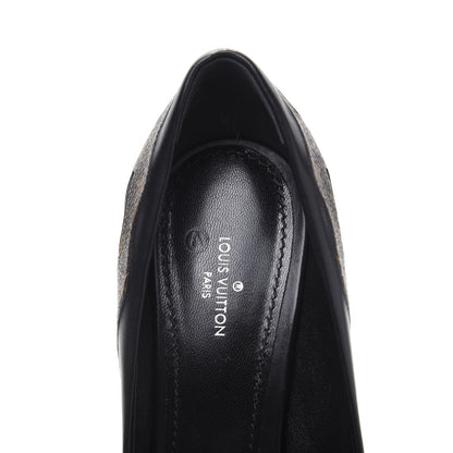 Louis Vuitton Calfskin Monogram Hypnotic Pumps 38.5 Black 7 of 8