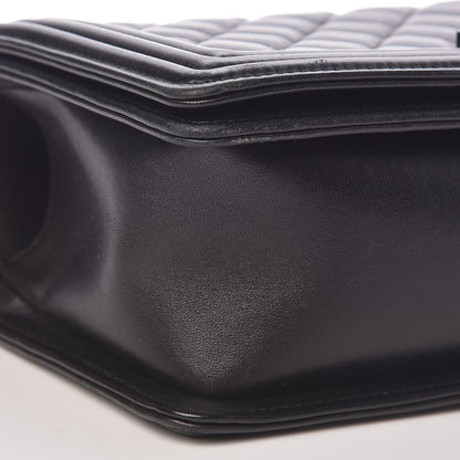 Chanel Lambskin Quilted Medium Boy Flap Black 9 of 11