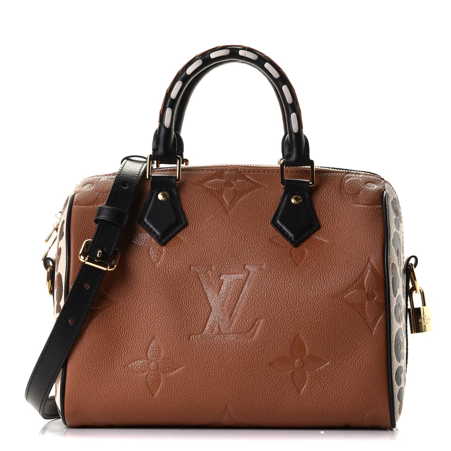 Louis Vuitton Empreinte Monogram Giant Wild At Heart Speedy Bandouliere 25 Caramel 1 of 5