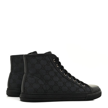 Gucci Monogram Mens High Top Sneakers Black 5 of 10