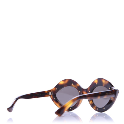 Gucci Acetate Crystal Studded Cat Eye Sunglasses GG0045S Tortoise 4 of 8