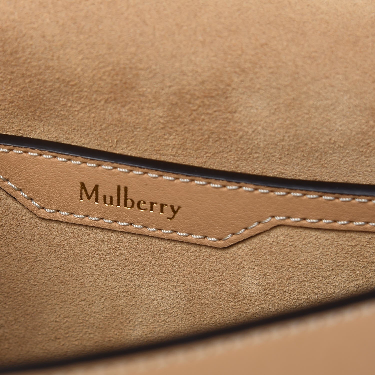 Mulberry Silky Calfskin Amberley Satchel Dark Golden Yellow 7 of 7