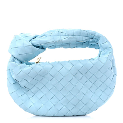 Bottega Veneta Nappa Intrecciato Mini Jodie Teal Washed 1 of 8