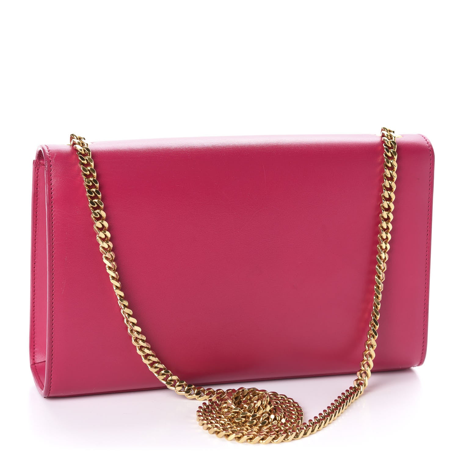 Saint Laurent Smooth Calfskin Medium Classic Monogram Kate Tassel Satchel Fuchsia 3 of 10