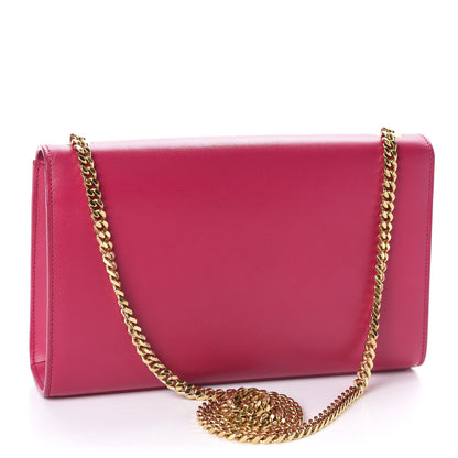 Saint Laurent Smooth Calfskin Medium Classic Monogram Kate Tassel Satchel Fuchsia 3 of 10