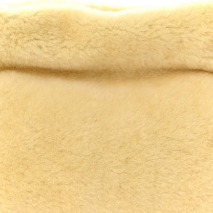 Loewe Shearling Flamenco Knot Clutch Cream 8 of 11