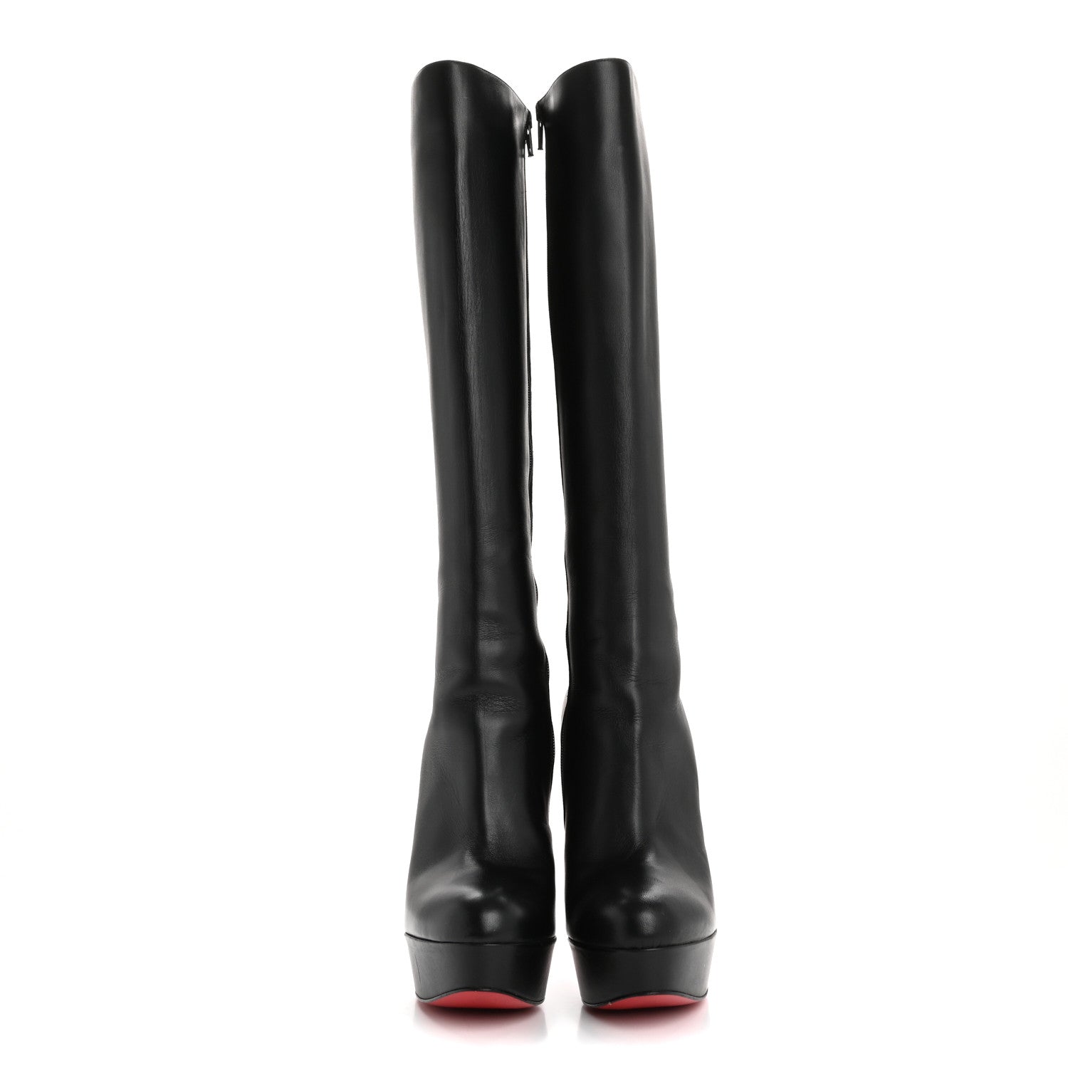 Christian Louboutin Calfskin Bianca Botta 120 Knee Boots 35.5 Black 2 of 10