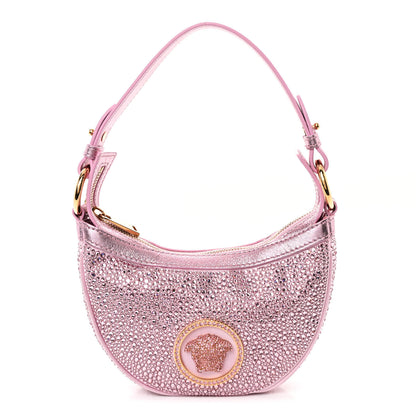 Versace X DUA LIPA Crystal Repeat Mini Hobo Pink 1 of 10