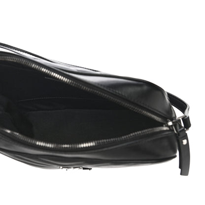 Saint Laurent Calfskin Matelasse Monogram Lou Camera Bag Black 4 of 9
