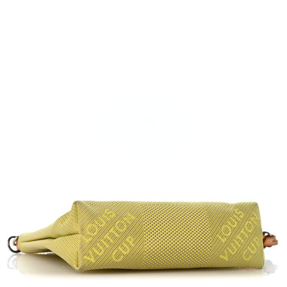Louis Vuitton Damier Geant Americas Cup Pochette Accessories Volunteer Bag Yellow 4 of 14