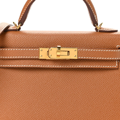 Hermes Epsom Mini Kelly Sellier 20 Gold 8 of 11