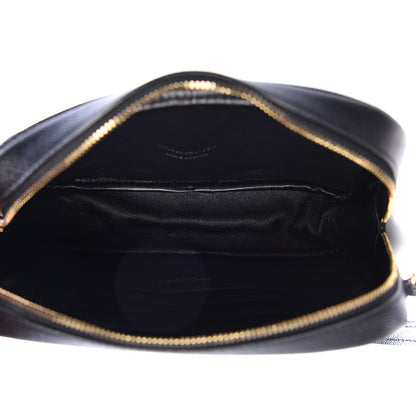 Saint Laurent Grain De Poudre Matelasse Monogram Mini Lou Camera Bag Black 7 of 12