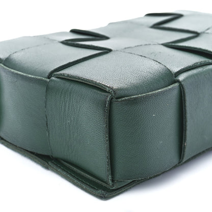 Bottega Veneta Lambskin Maxi Intrecciato Cassette Crossbody Bag Raintree Green 11 of 12