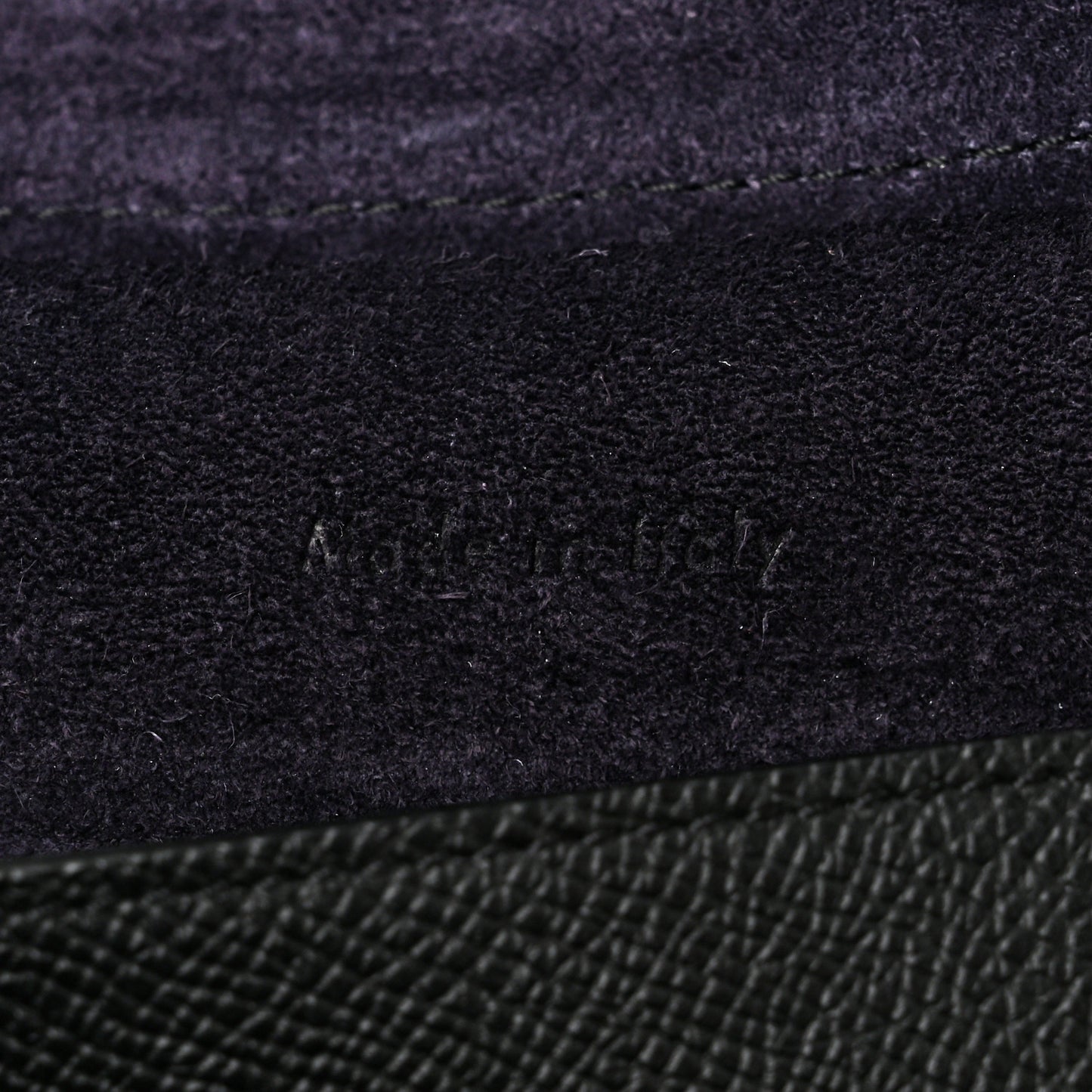Grained Calfskin Micro Belt Bag Black