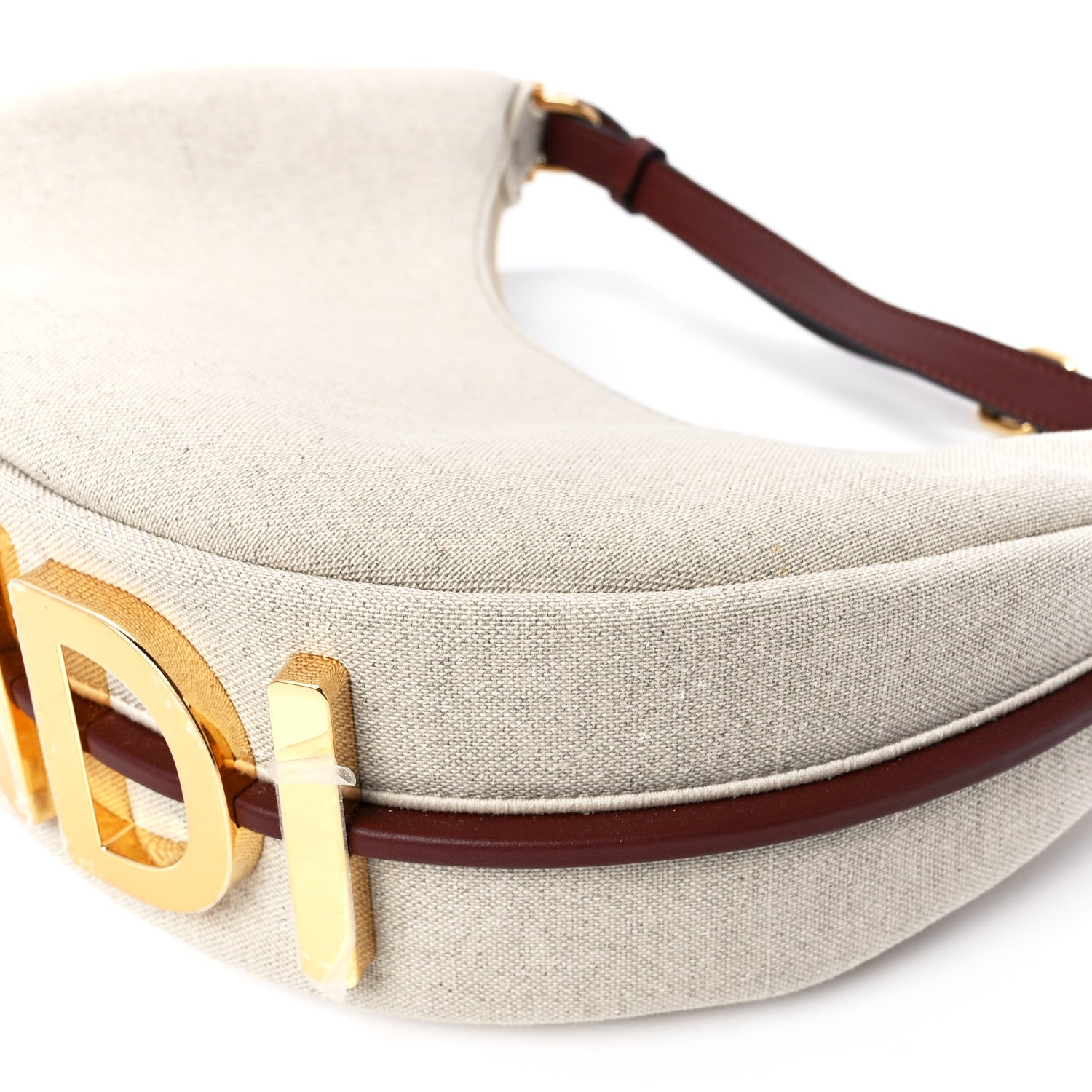 Fendi Canvas Vitello Grace Small Fendigraphy Hobo Bag Grezzo Ghianda 12 of 12