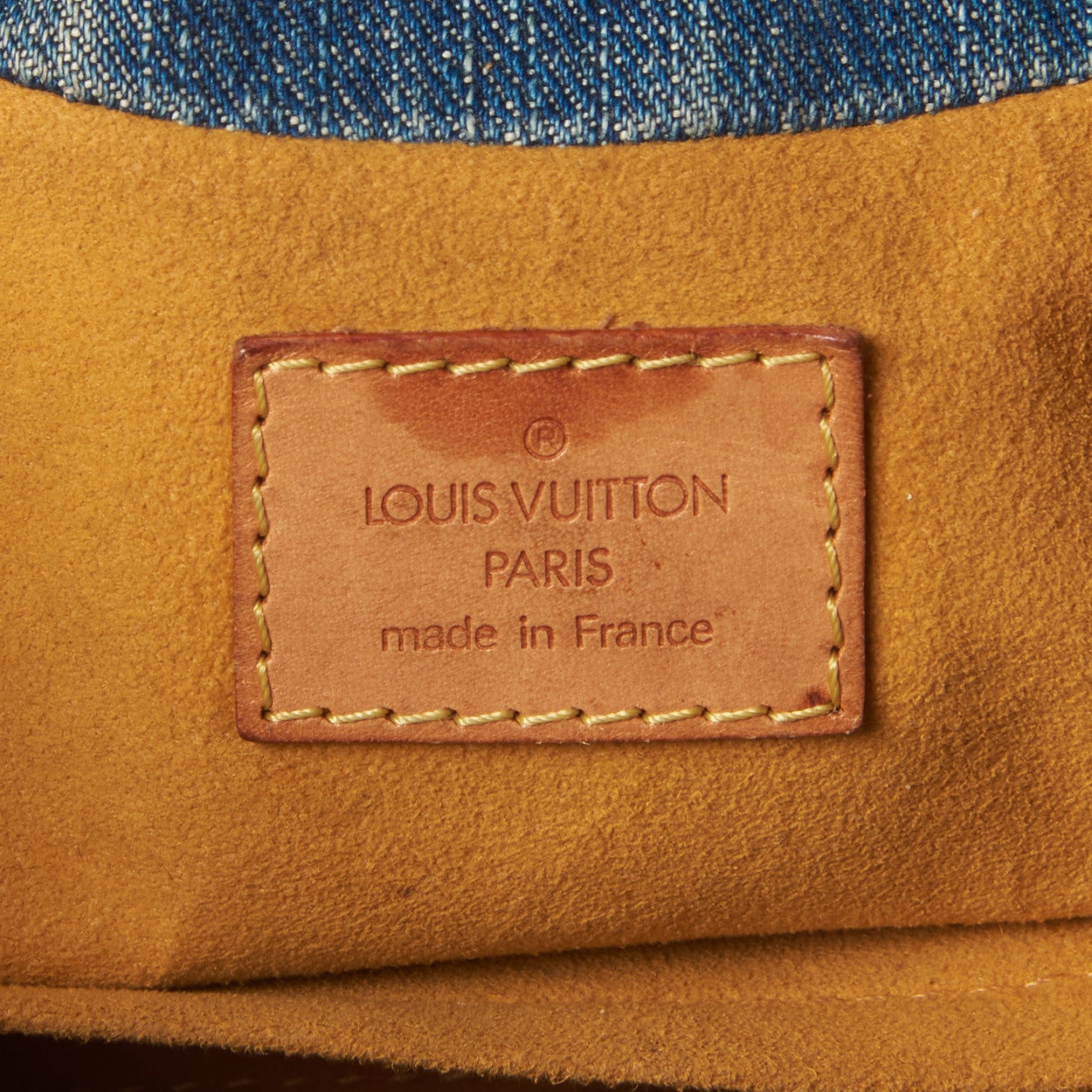 Louis Vuitton Monogram Denim Pleaty Blue 9 of 10