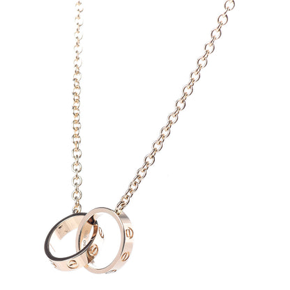 Cartier 18K Yellow Gold Interlocking LOVE Necklace 4 of 5