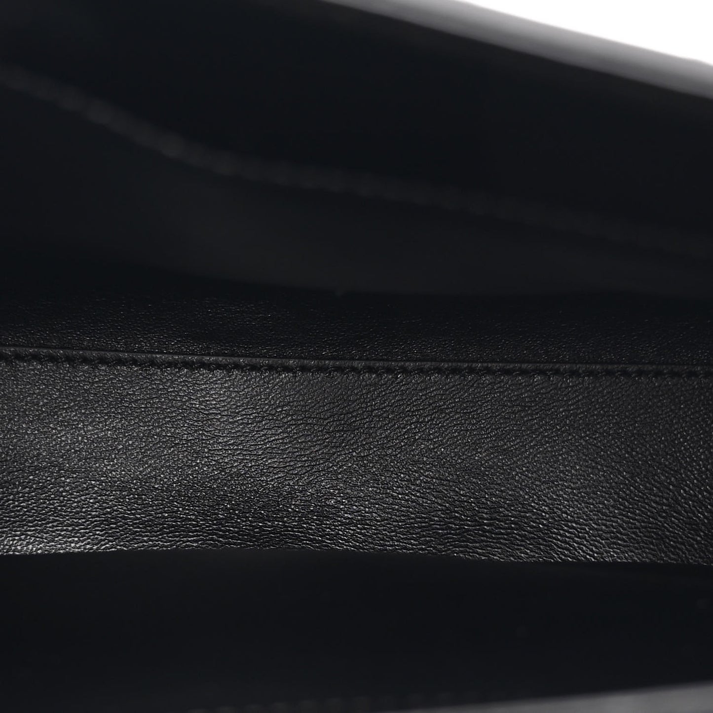 Patent Calfskin Small 16 Top Handle Bag Black