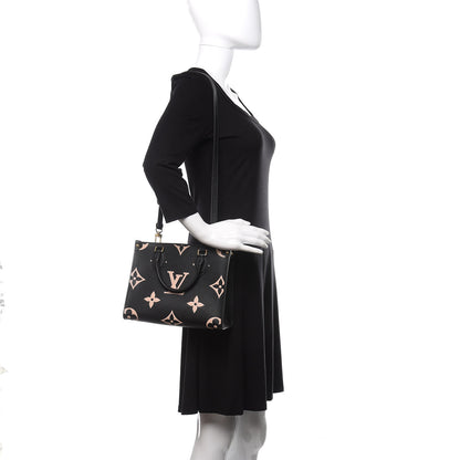 Louis Vuitton Empreinte Monogram Giant Onthego PM Black Beige 2 of 10
