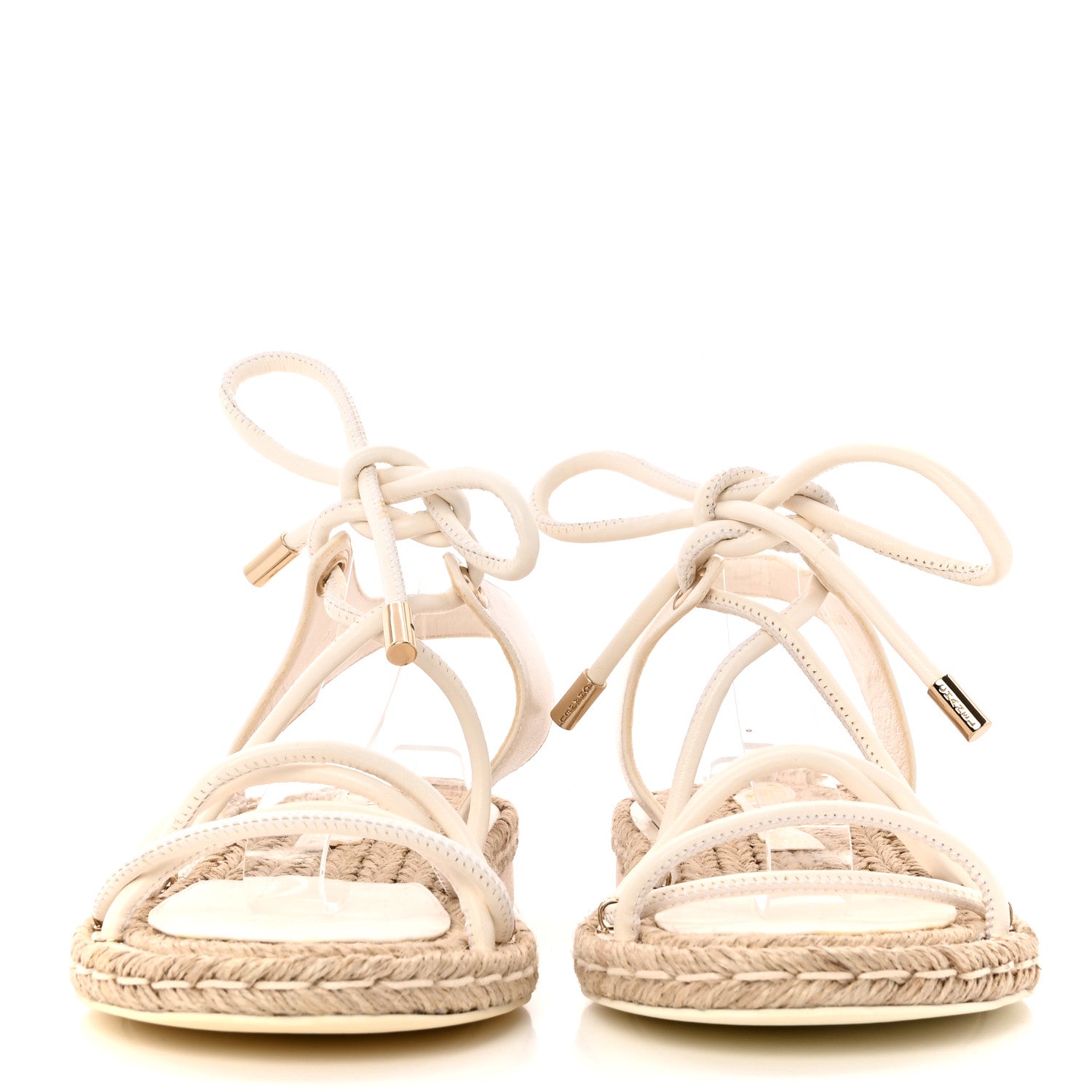 Chanel Lambskin Espadrille Sandals 36 White 2 of 9