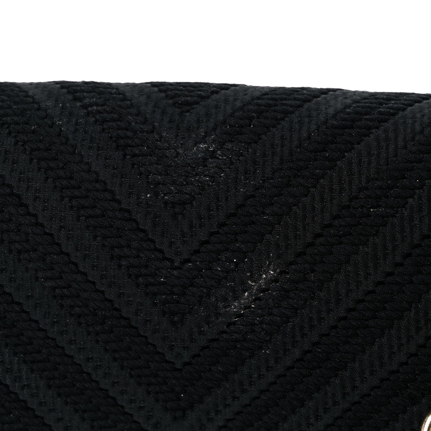 Fabric Chevron Braided Medium Boy Flap Black
